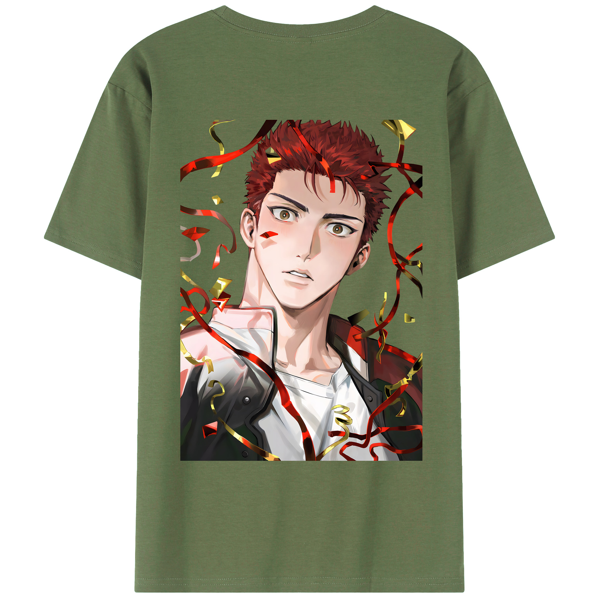 （画像用） SLAM DUNK／スラムダンク 綿100％ メンズ半袖Tシャツ（バックプリント） 通気性
